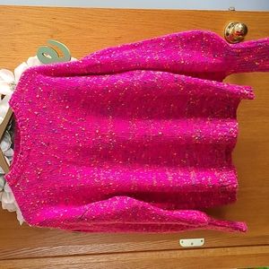Pink speckled sweater